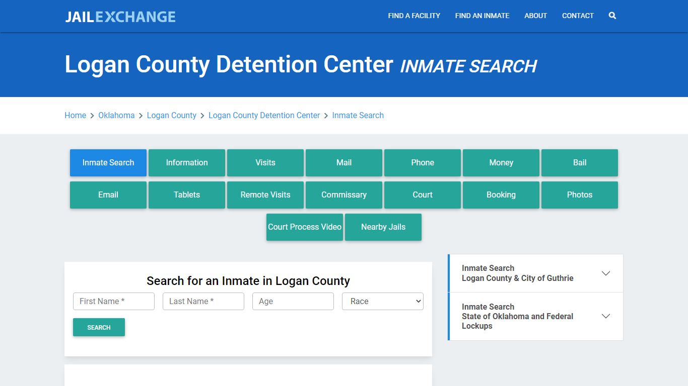 Logan County Detention Center, OK Inmate Search: Roster & Mugshots