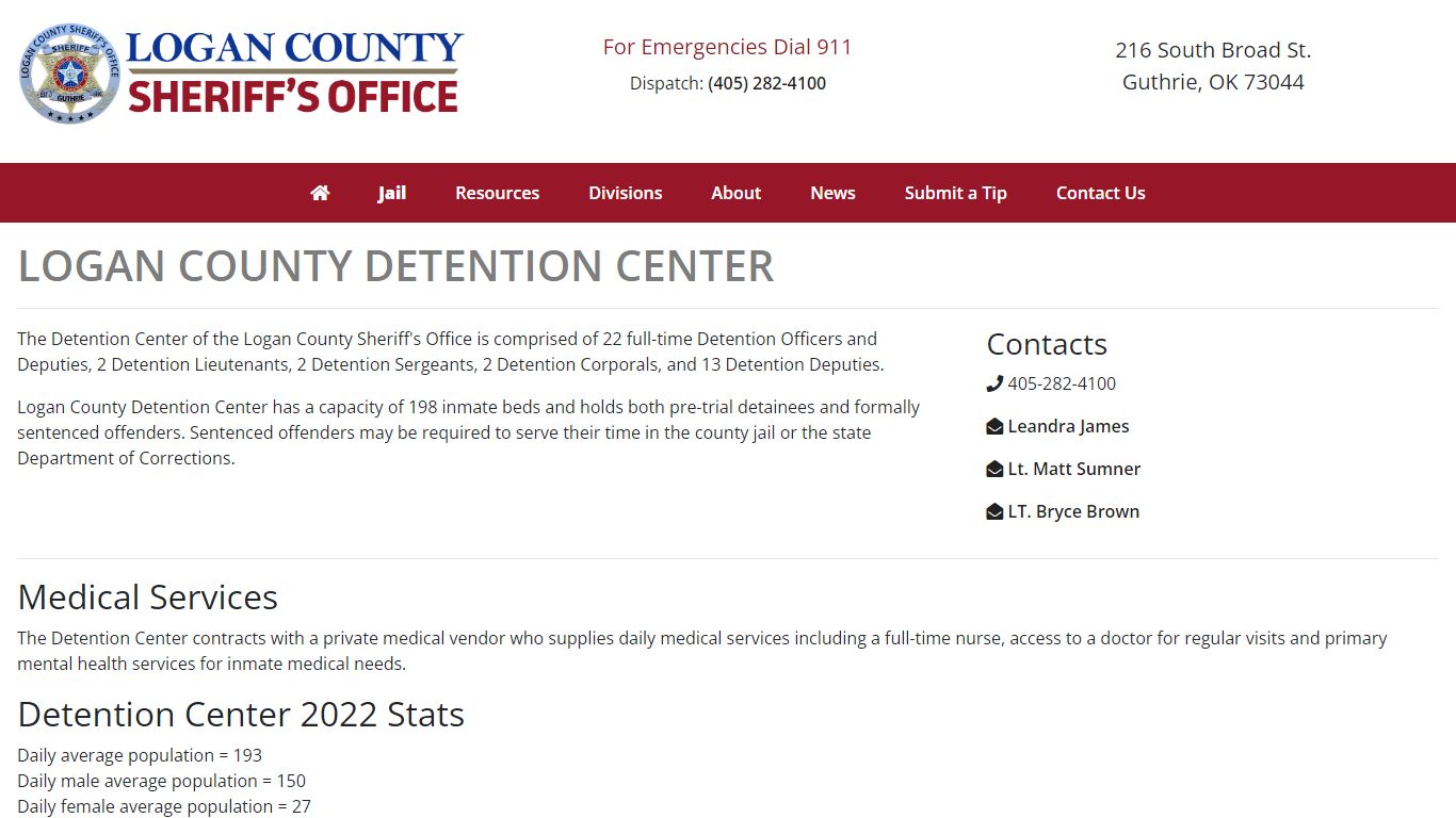 Detention Center - Logan County Sheriff's Office